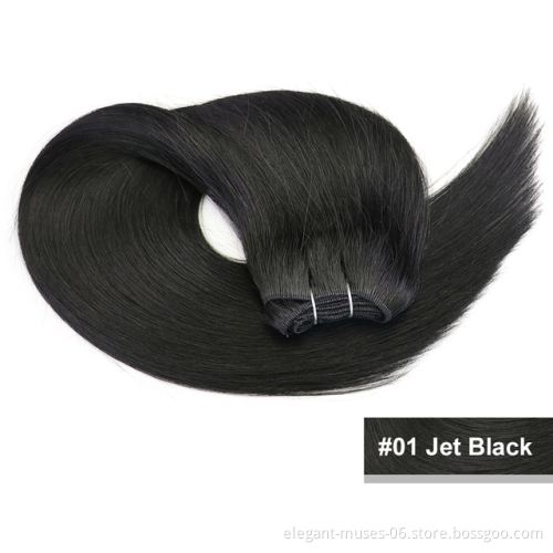 Wholesale synthetic bundle hair braids double protein filam hair extensions Silky Straight synthetic Hair Weaves vendor